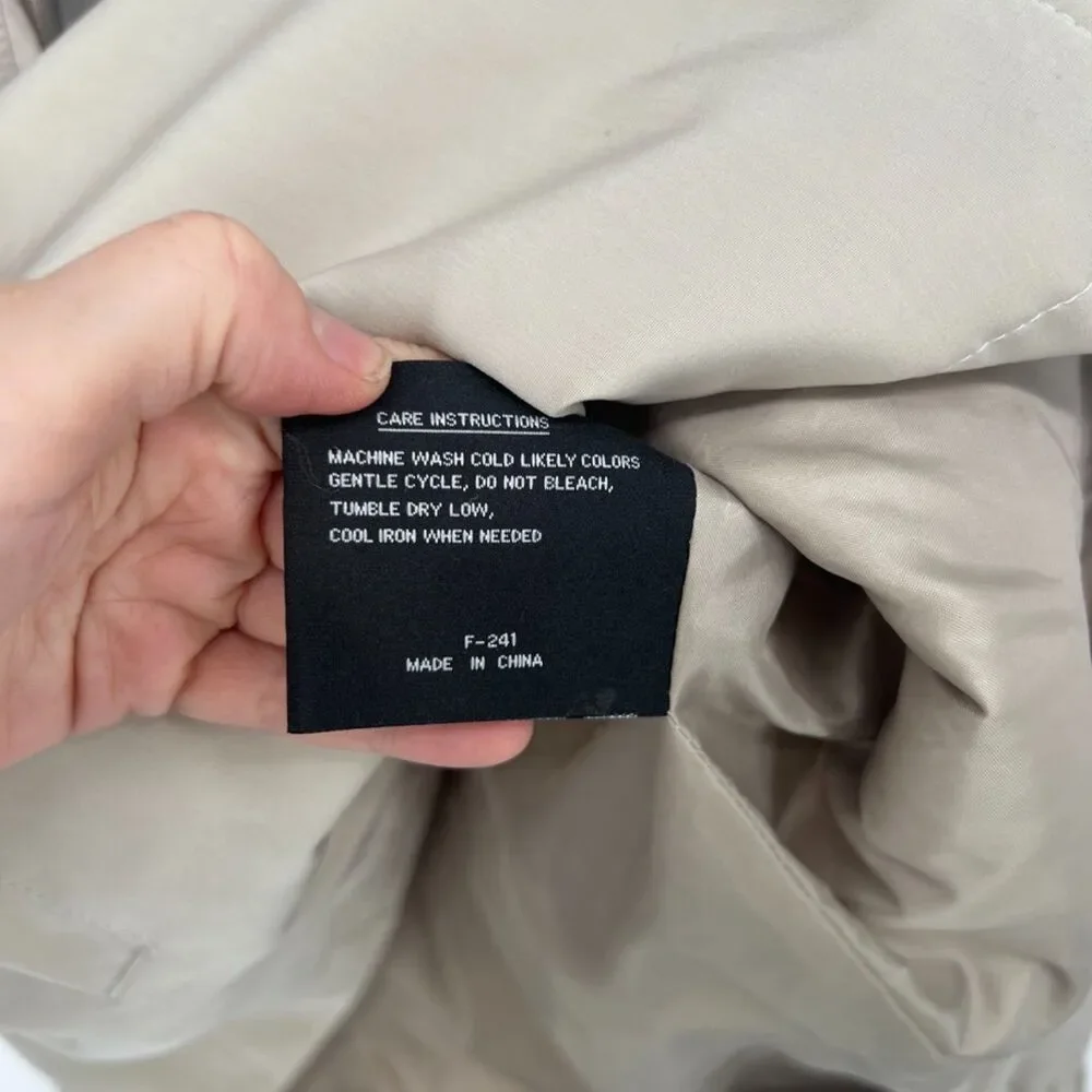 FS Limited Khaki Utility Jacket Zip Drawstring Waist Wind Rain Jacket Sz 1X‎
